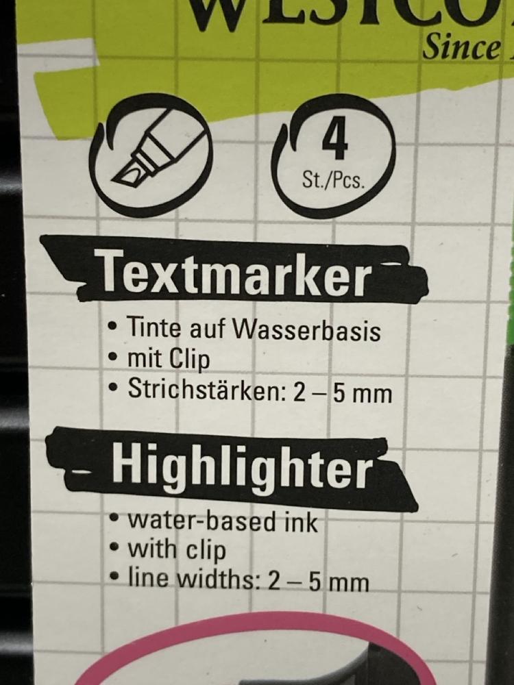 Lot 864  
            Chesterfield SR47 - Parcel Delivery Only 

                
40X WESTCOTT SINCE 1872 TEXT MARKER / HIGHLIGHTER (LOCATION: H2) - Image 4