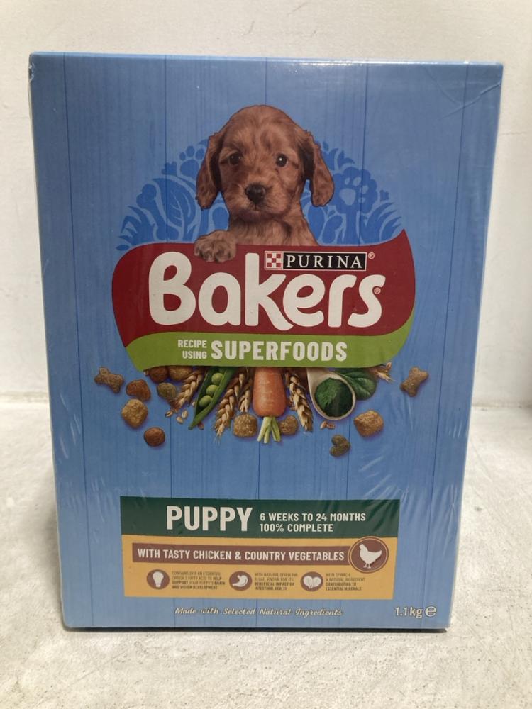 Lot 920  
            Chesterfield SR47 - Parcel Delivery Only 

                
5 X PURINA BAKERS SUPERFOODS PUPPY DRY FOOD (5 X 1.1KG) - BB 04/26 TOTAL ORIGINAL... - Image 4