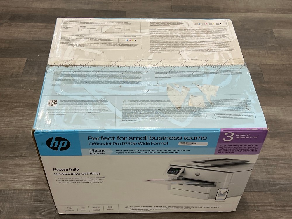 Lot 17  
            Chesterfield Tech - Collection or Optional Delivery Available 

                
HP 9730E PRINTER (ORIGINAL RRP - £249). (WITH BOX) [JPTC88624] (LOCATION: TECH)