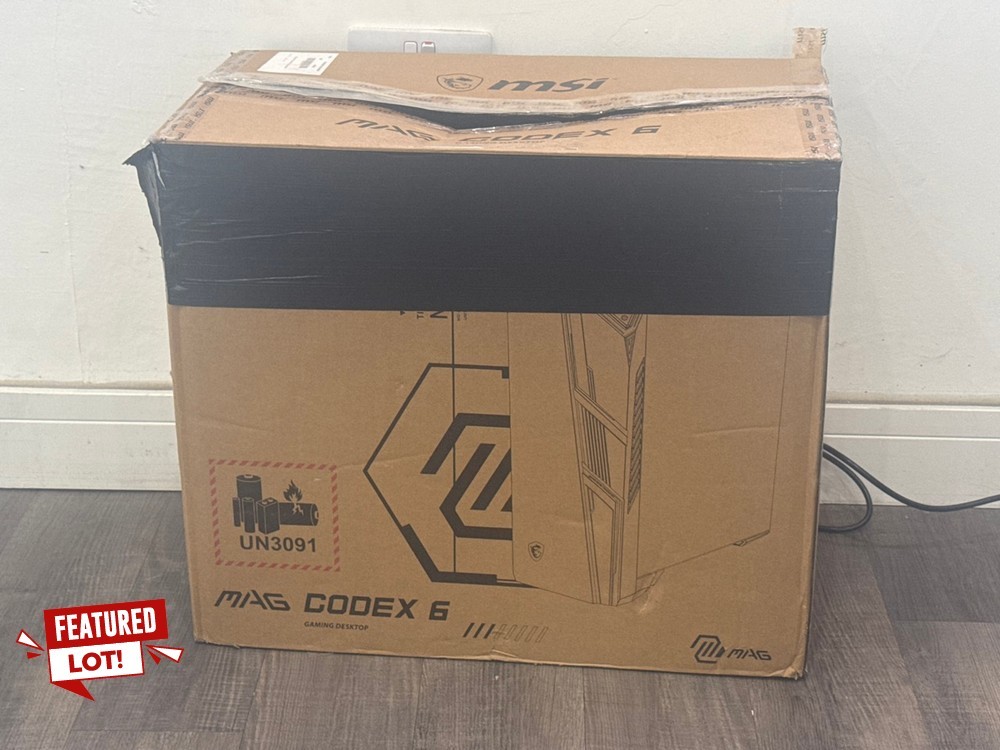 Lot 18  
            Chesterfield Tech - Collection or Optional Delivery Available 

                
MSI CUSTOM BUILT NA PC. (WITH BOX NO SSD OR HDD). 16 GB RAM, , RTX 4060 [JPTC8852...