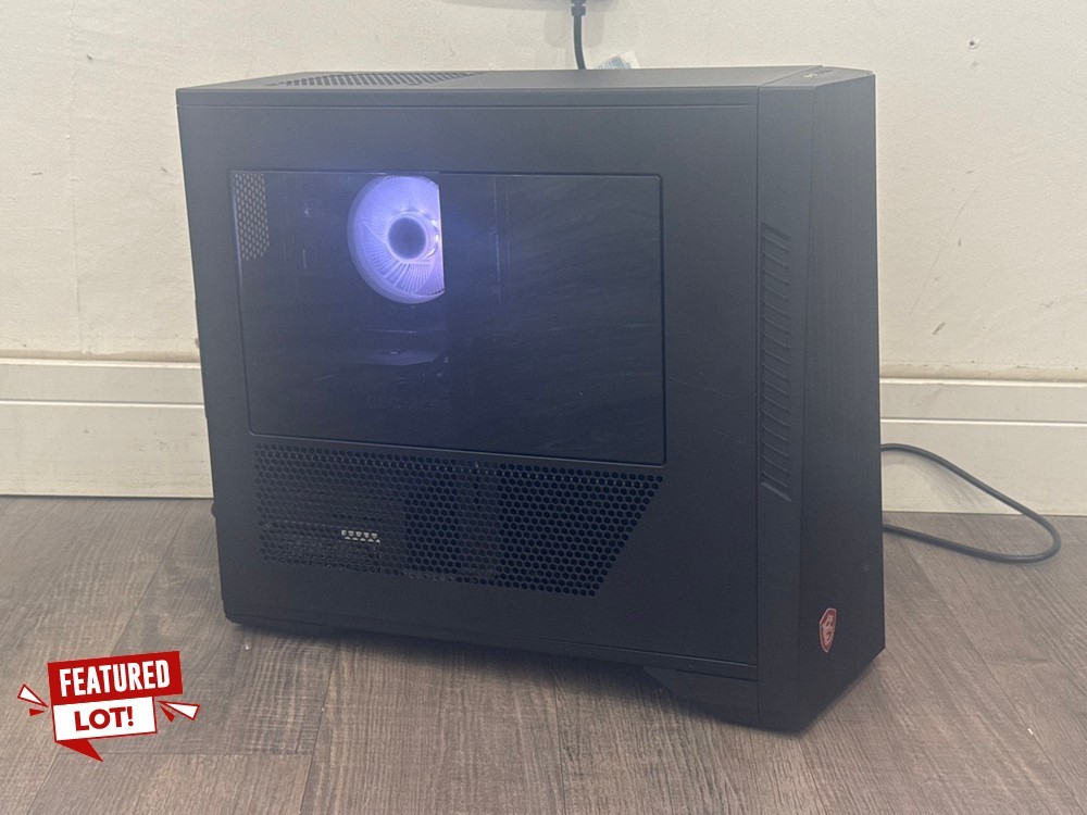 Lot 18  
            Chesterfield Tech - Collection or Optional Delivery Available 

                
MSI CUSTOM BUILT NA PC. (WITH BOX NO SSD OR HDD). 16 GB RAM, , RTX 4060 [JPTC8852...