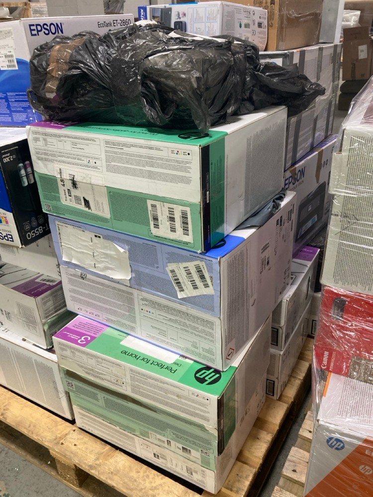Lot 36  
            Chesterfield Tech - Collection or Optional Delivery Available 

                
PALLET OF ASSORTED PRINTERS. [JPTC88082] (LOCATION: TECH) (KERBSIDE PALLET DELIVERY)