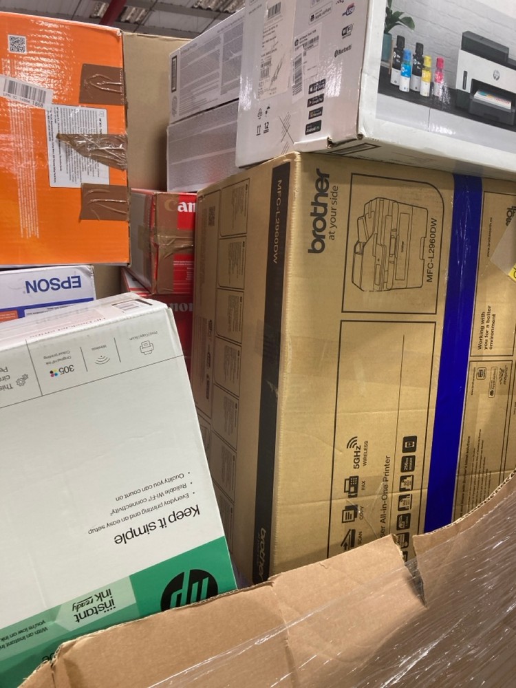 Lot 38  
            Chesterfield Tech - Collection or Optional Delivery Available 

                
PALLET OF ASSORTED PRINTERS. [JPTC88039] (LOCATION: TECH) (KERBSIDE PALLET DELIVERY)