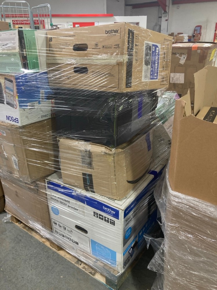 Lot 39  
            Chesterfield Tech - Collection or Optional Delivery Available 

                
PALLET OF ASSORTED PRINTERS. [JPTC88046] (LOCATION: TECH) (KERBSIDE PALLET DELIVERY)
