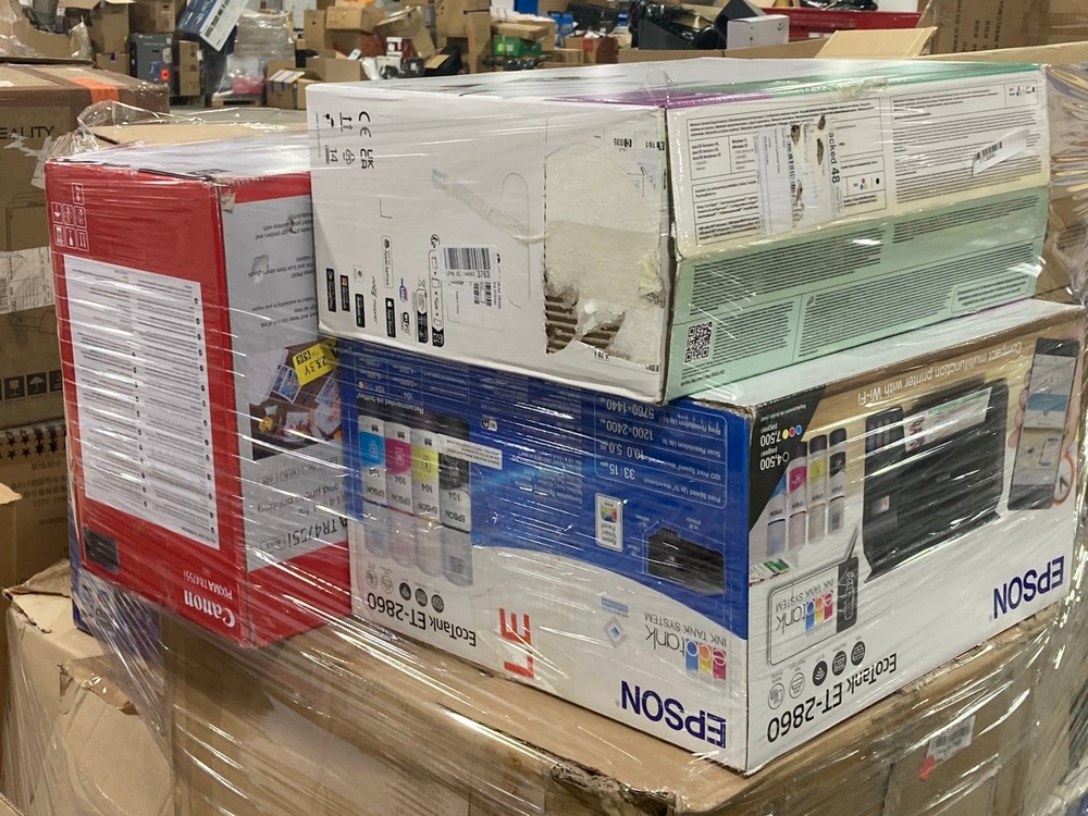Lot 39  
            Chesterfield Tech - Collection or Optional Delivery Available 

                
PALLET OF ASSORTED PRINTERS. [JPTC88046] (LOCATION: TECH) (KERBSIDE PALLET DELIVERY)