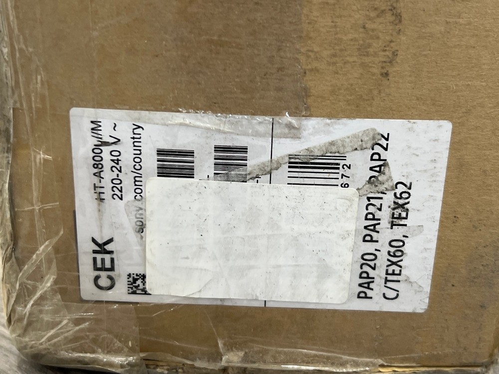 Lot 3  
            Chesterfield Tech - Collection or Optional Delivery Available 

                
SONY HT-A8000 SOUND BAR (ORIGINAL RRP - £999.00) IN BLACK. (WITH BOX) [JPTC89121]...