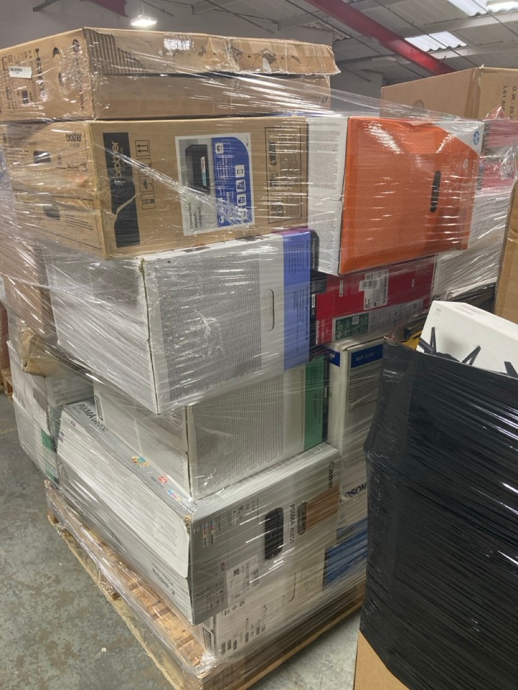 Lot 40  
            Chesterfield Tech - Collection or Optional Delivery Available 

                
PALLET OF ASSORTED PRINTERS. [JPTC88044] (LOCATION: TECH) (KERBSIDE PALLET DELIVERY)