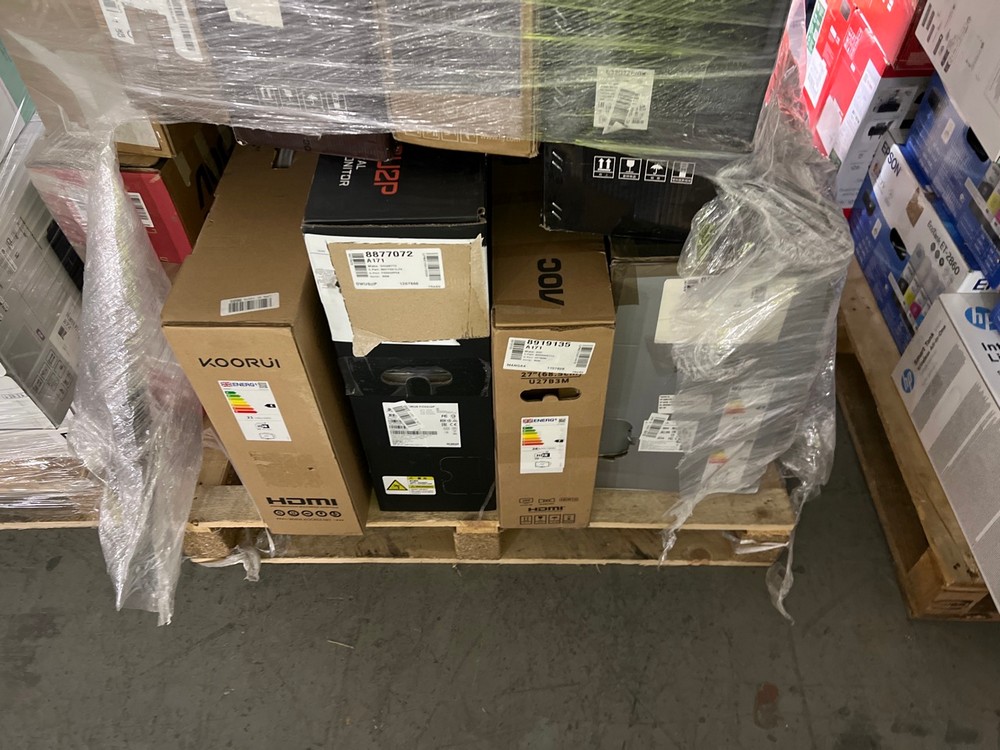 Lot 41  
            Chesterfield Tech - Collection or Optional Delivery Available 

                
PALLET OF UNTESTED MONITORS. [JPTC89156] (LOCATION: TECH) (KERBSIDE PALLET DELIVERY)