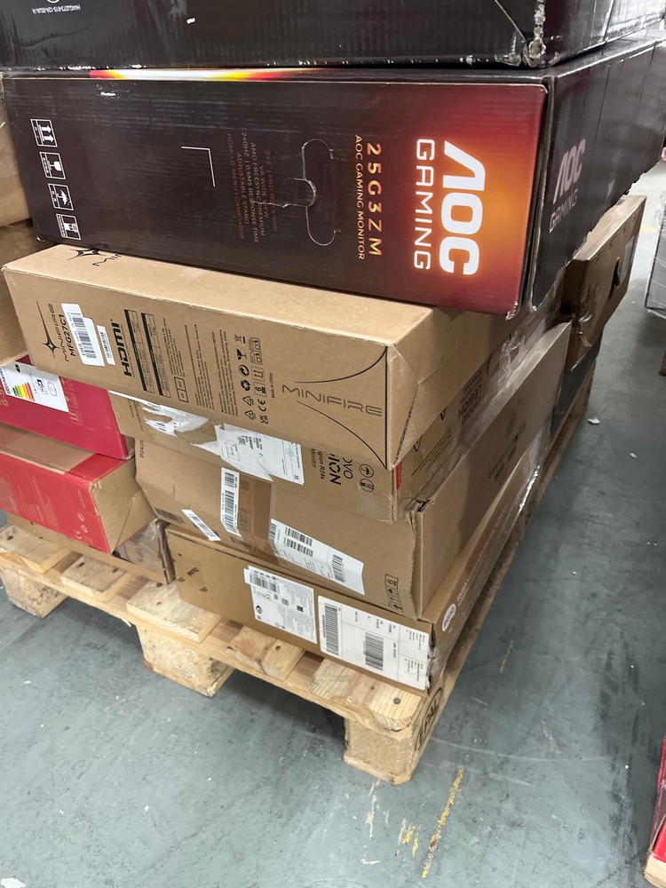 Lot 43  
            Chesterfield Tech - Collection or Optional Delivery Available 

                
PALLET OF UNTESTED MONITORS. [JPTC89157] (LOCATION: TECH) (KERBSIDE PALLET DELIVERY)