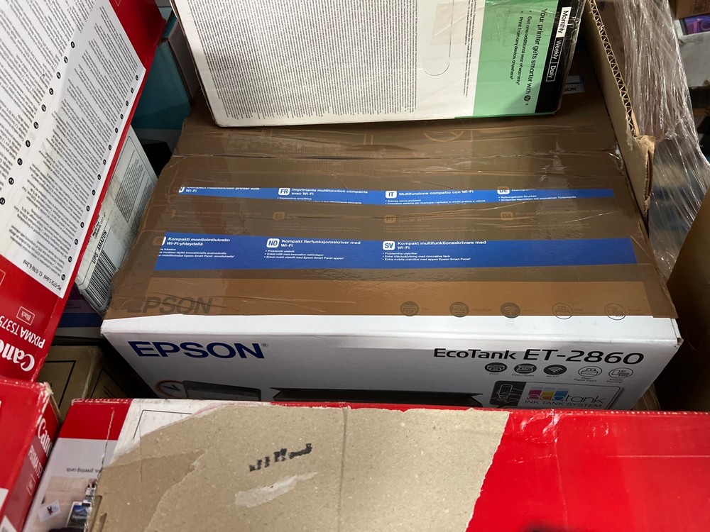 Lot 46  
            Chesterfield Tech - Collection or Optional Delivery Available 

                
PALLET OF ASSORTED PRINTERS. [JPTC89162] (LOCATION: TECH) (KERBSIDE PALLET DELIVERY)