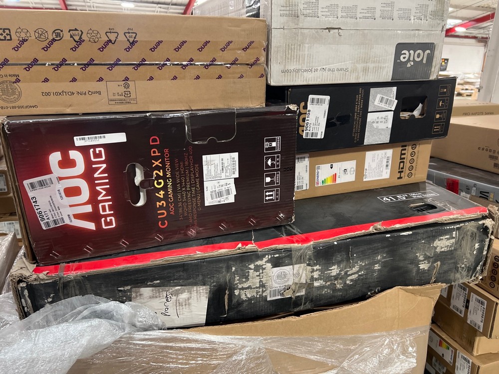 Lot 49  
            Chesterfield Tech - Collection or Optional Delivery Available 

                
PALLET OF UNTESTED MONITORS. [JPTC89152] (LOCATION: TECH) (KERBSIDE PALLET DELIVERY)