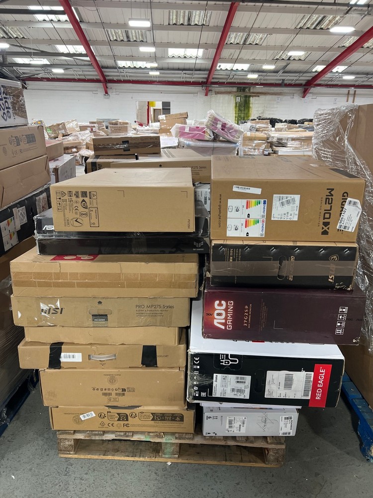 Lot 50  
            Chesterfield Tech - Collection or Optional Delivery Available 

                
PALLET OF UNTESTED MONITORS. [JPTC89151] (LOCATION: TECH) (KERBSIDE PALLET DELIVERY)