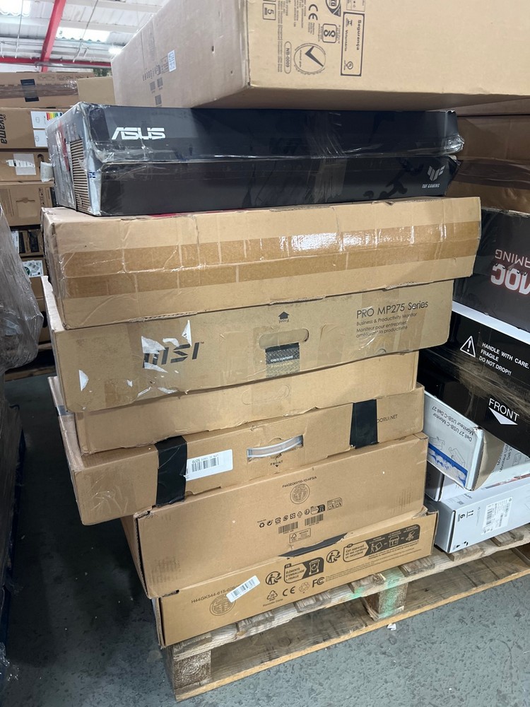 Lot 50  
            Chesterfield Tech - Collection or Optional Delivery Available 

                
PALLET OF UNTESTED MONITORS. [JPTC89151] (LOCATION: TECH) (KERBSIDE PALLET DELIVERY)