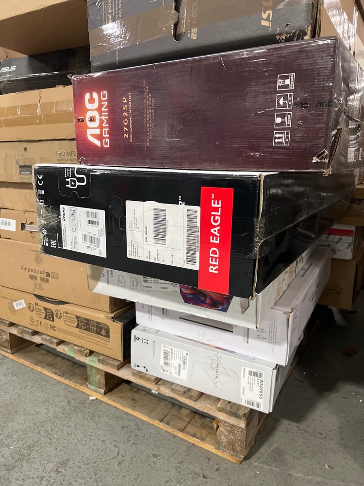 Lot 50  
            Chesterfield Tech - Collection or Optional Delivery Available 

                
PALLET OF UNTESTED MONITORS. [JPTC89151] (LOCATION: TECH) (KERBSIDE PALLET DELIVERY)
