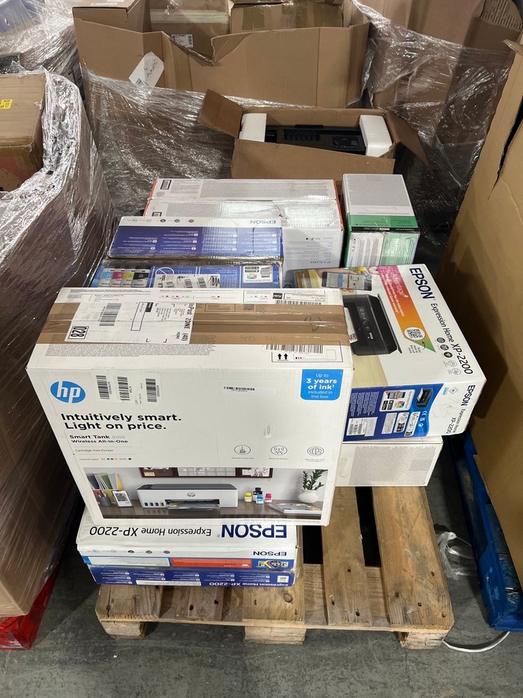 Lot 53  
            Chesterfield Tech - Collection or Optional Delivery Available 

                
PALLET OF ASSORTED PRINTERS. [JPTC89161] (LOCATION: TECH) (KERBSIDE PALLET DELIVERY)