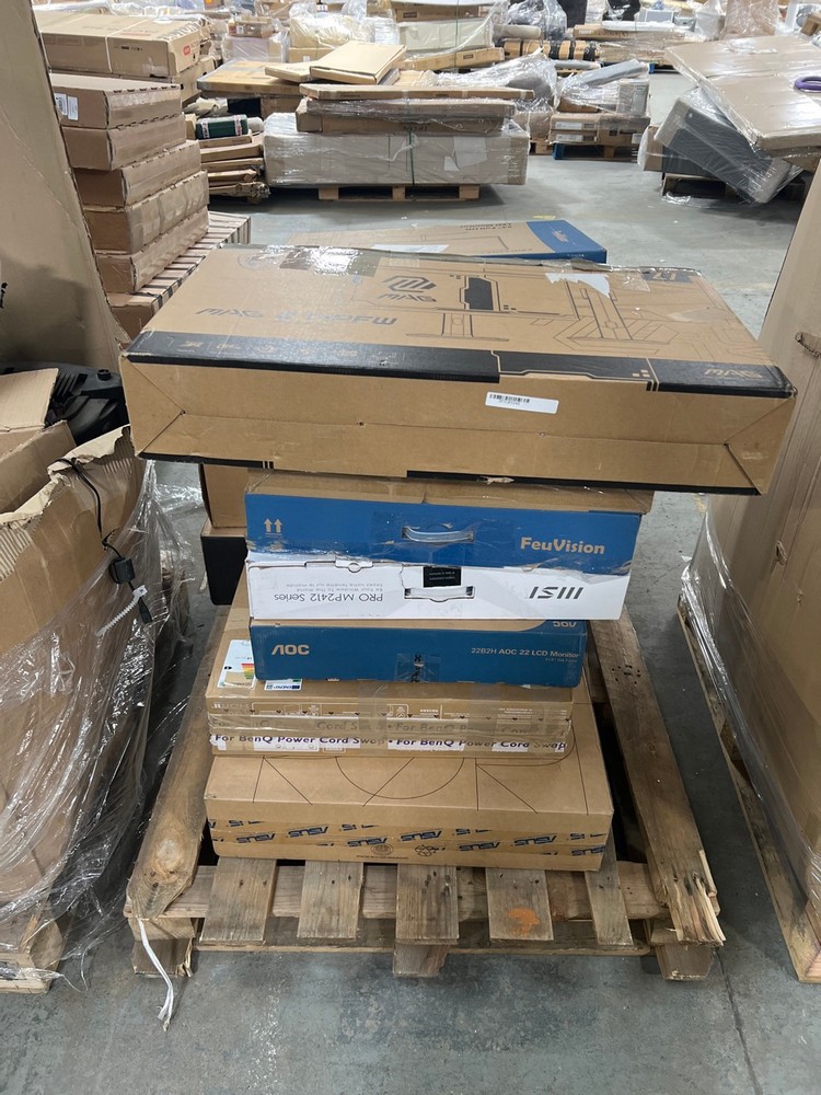 Lot 60  
            Chesterfield Tech - Collection or Optional Delivery Available 

                
PALLET OF UNTESTED MONITORS. [JPTC89148] (LOCATION: TECH) (KERBSIDE PALLET DELIVERY)