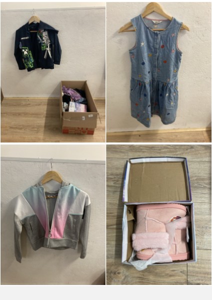 Lot 262  
            Edinburgh SR23 - Delivery Only 

                
QUANTITY OF CLOTHING & APPAREL ITEMS TO INCLUDE PEP&CO GREY & PINK QUARTER ZIP HO...