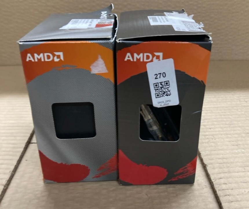 Lot 270  
            Edinburgh SR23 - Delivery Only 

                
AMD RYZEN 5 4500 SERIES PROCESSOR + AMD RYZEN 7 5000X SERIES PROCESSOR SMASHED/SA...