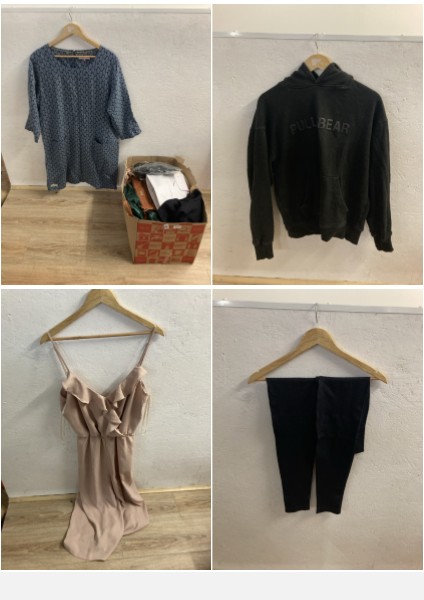 Lot 282  
            Edinburgh SR23 - Delivery Only 

                
QUANTITY OF CLOTHING & APPAREL ITEMS TO INCLUDE ASSOTS LONDON BROWN LEATHER HANDB...