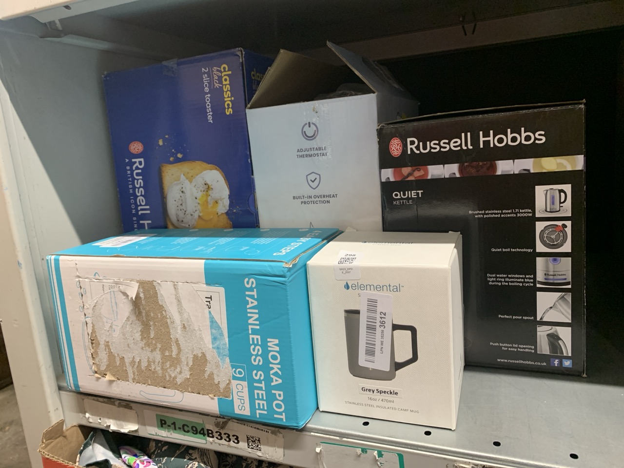 Lot 298  
            Edinburgh SR23 - Delivery Only 

                
QUANTITY OF KITCHEN & APPLIANCES ITEMS TO INCLUDE ELEMENTAL INSULATED COFFEE MUG ...