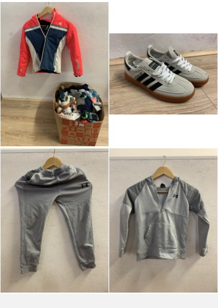 Lot 327  
            Edinburgh SR23 - Delivery Only 

                
QUANTITY OF CLOTHING & APPAREL TO INCLUDE ADIDAS ORIGINAL SPEZIAL SHOES UK SIZE 4...