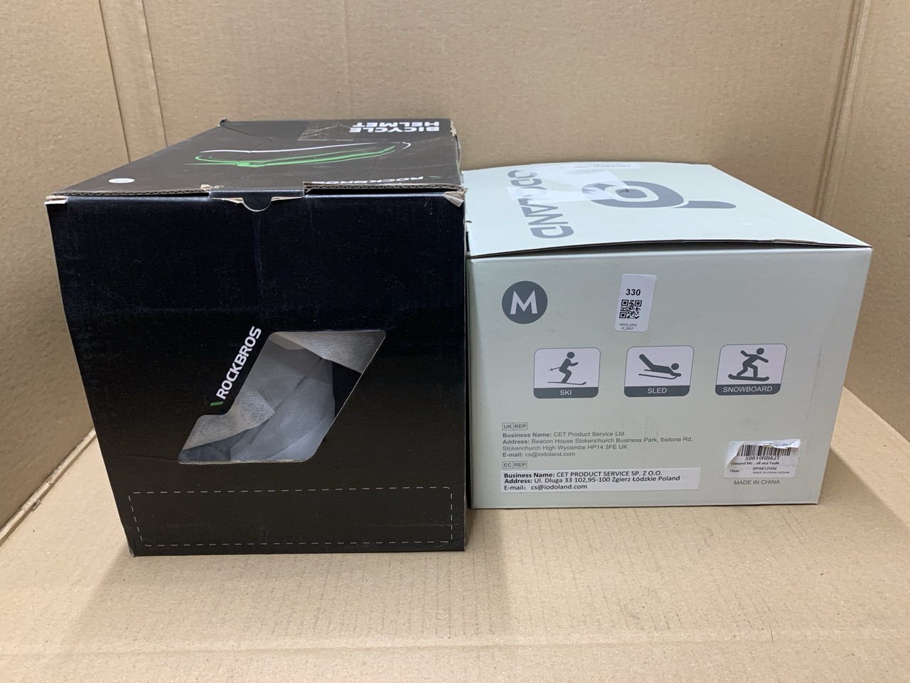 Lot 330  
            Edinburgh SR23 - Delivery Only 

                
ODOLAND WHITE SKI MASK SIZE M 55-59CM + ROCKBROS SPORT HELMET SIZE MEDIUM 54-57CM...