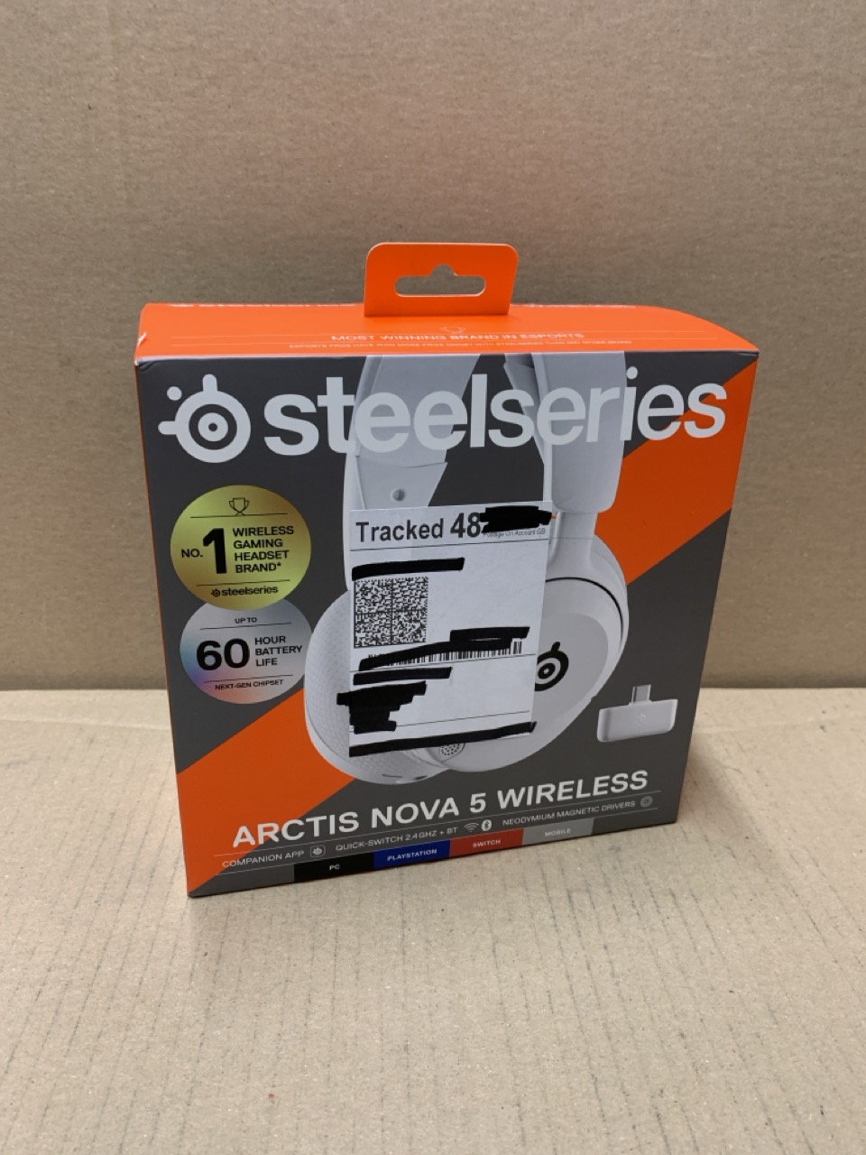 Lot 332  
            Edinburgh SR23 - Delivery Only 

                
STEELSERIES ARCTIS NOVA 5 MULTI-SYSTEM WIRELESS GAMING HEADSET — WHITE — MAGNETIC...
