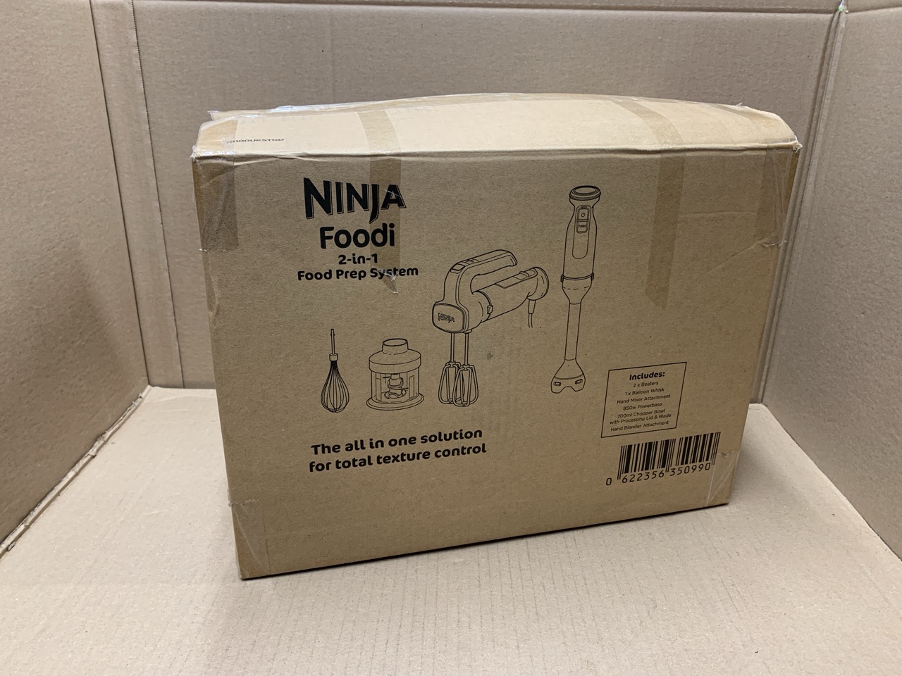 Lot 338  
            Edinburgh SR23 - Delivery Only 

                
NINJA FOODI 3-IN-1 HAND BLENDER, HAND MIXER & CHOPPER WITH GRADUAL START, 2 BLEND...
