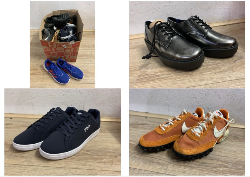 Lot 343  
            Edinburgh SR23 - Delivery Only 

                
QUANTITY OF CLOTHING & APPAREL TO INCLUDE FILA NAVY SNEAKERS UK MEN SIZE 11: LOCA...
