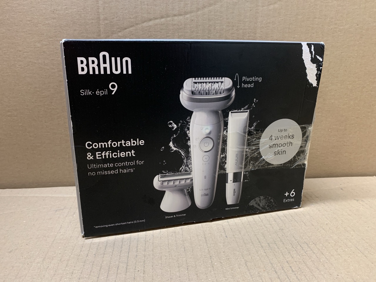 Lot 351  
            Edinburgh SR23 - Delivery Only 

                
BRAUN SILK-ÉPIL 9, EPILATOR WITH PIVOTING HEAD FOR EASY HAIR REMOVAL, WET & DRY, ...
