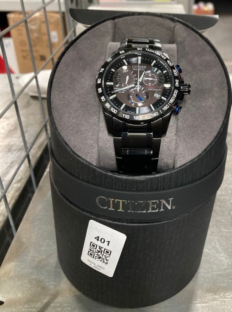 Lot 401  
            Edinburgh SR23 - Delivery Only 

                
CITIZEN WATCH ECO-DRIVE MEN'S PERPETUAL CHRONO A.TAT4007-54E.: LOCATION - G