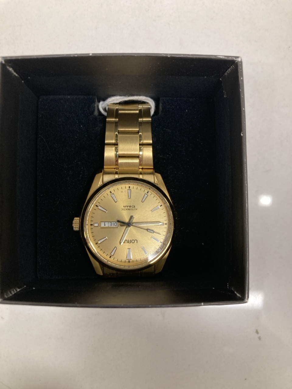 Lot 402  
            Edinburgh SR23 - Delivery Only 

                
LORUS AUTOMATIC WATCH RL456BX9, GOLD.: LOCATION - G
