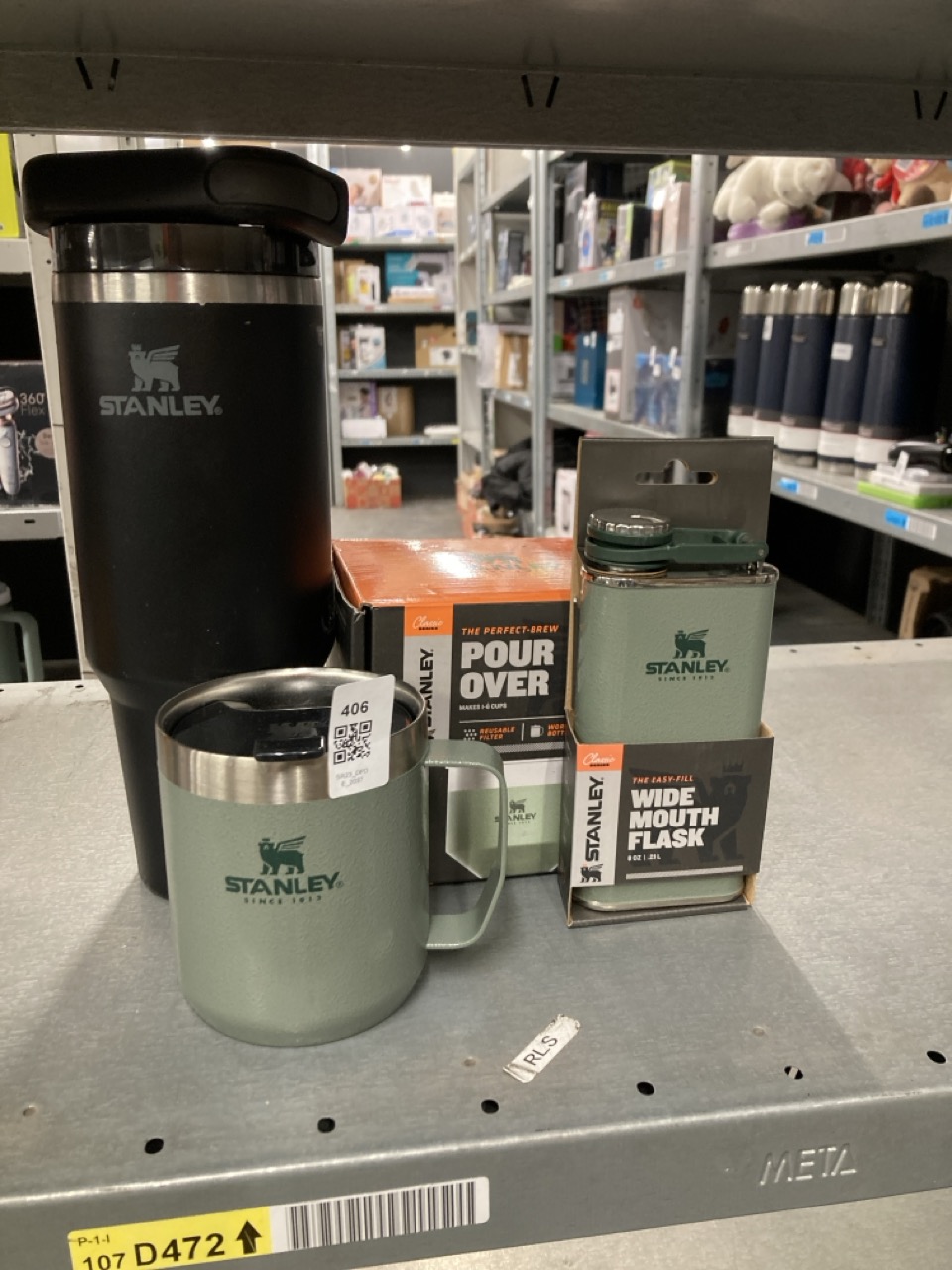 Lot 406  
            Edinburgh SR23 - Delivery Only 

                
QUANTITY OF SPORTS & EXERCISE ITEMS TO INCLUDE STANLEY 1913 CLASSIC WIDE MOUTH HI...