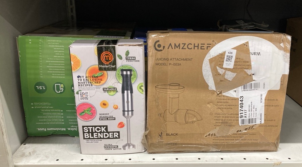 Lot 426  
            Edinburgh SR23 - Delivery Only 

                
QUANTITY OF KITCHEN & APPLIANCES ITEMS TO INCLUDE DAEWOO COMPACT SANDWICH MAKER 7...