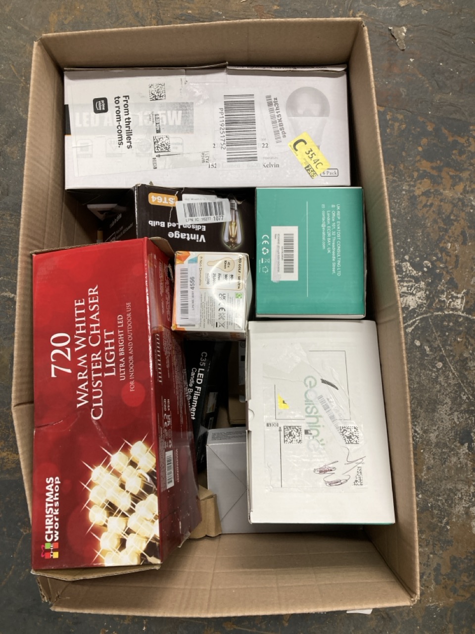 Lot 452  
            Edinburgh SR23 - Delivery Only 

                
QUANTITY OF ITEMS TO INCLUDE THE CHRISTMAS WORKSHOP 71760 720 WARM WHITE LED CHAS...