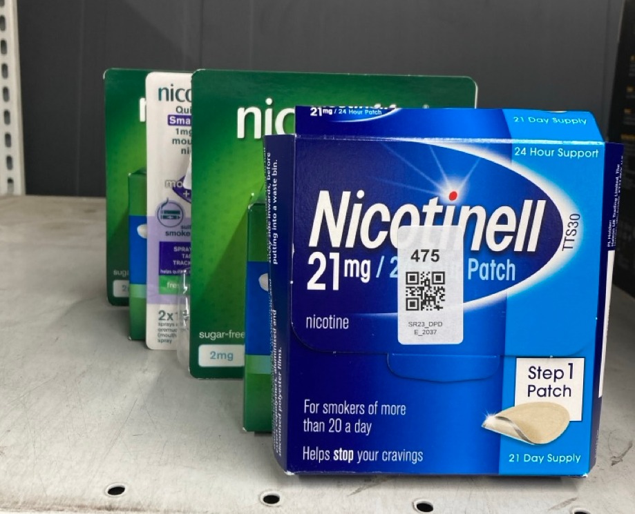 Lot 475  
            Edinburgh SR23 - Delivery Only 

                
QUANTITY OF ITEMS TO INCLUDE NICOTINELL NICOTINE 21 MG 21 PATCHES, NICOTINE PATCH...