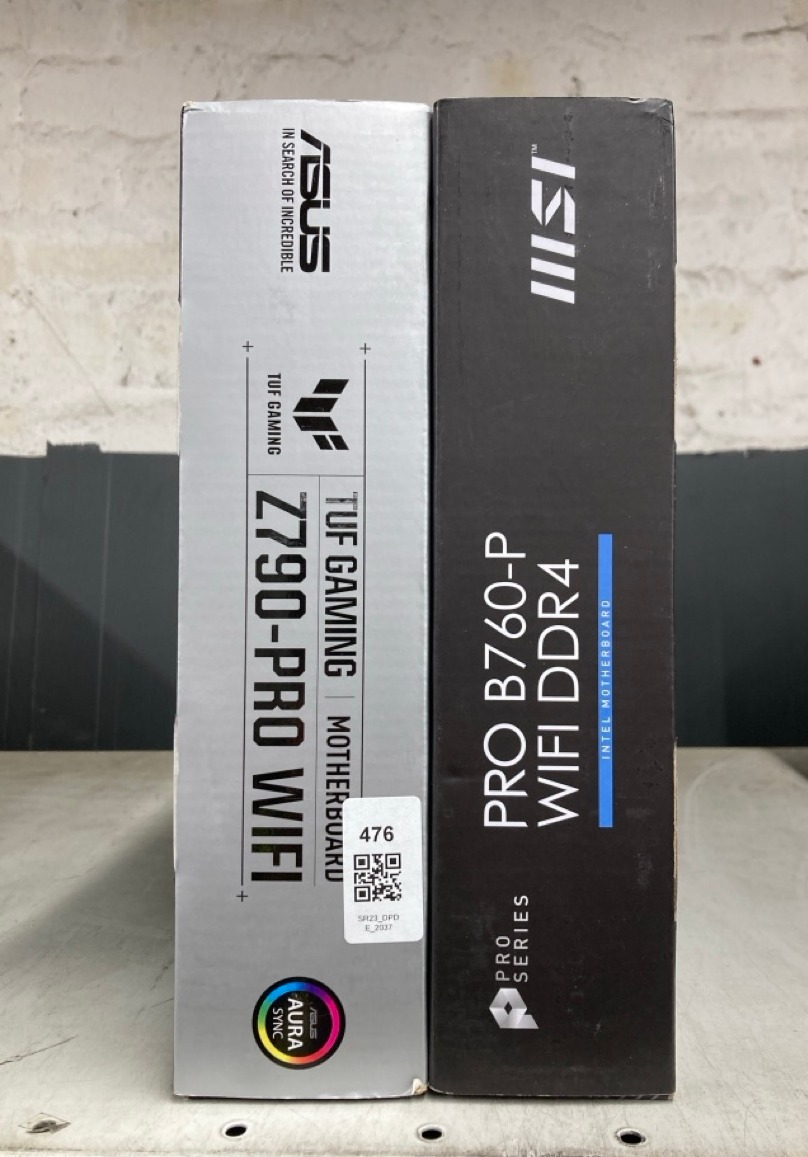 Lot 476  
            Edinburgh SR23 - Delivery Only 

                
ASUS TUF GAMING Z790-PRO WIFI (INTEL 14TH, 13TH & 12TH GEN) LGA 1700 ATX MOTHERBO...