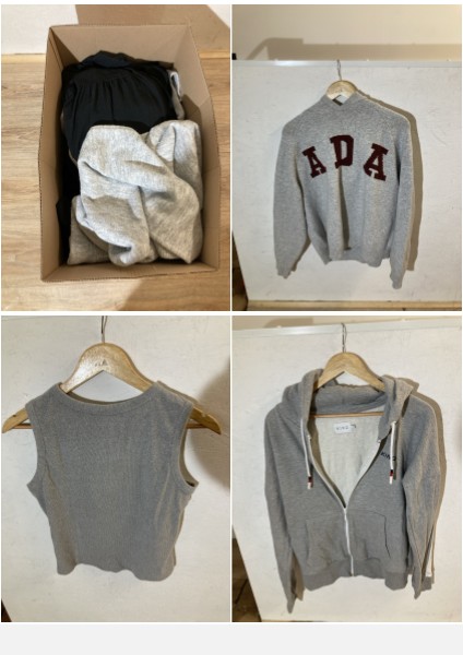 Lot 487  
            Edinburgh SR23 - Delivery Only 

                
QUANTITY OF WOMEN'S CLOTHING ITEMS TO INCLUDE JAEGER NAVY BLUE DRESS, SIZE 12: LO...