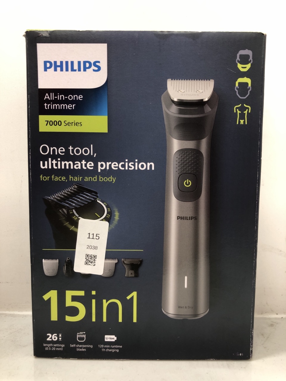 Lot 115  
            Edinburgh SR24 - Delivery Only 

                
QUANTITY OF HEALTH & BEAUTY ITEMS TO INCLUDE PHILIPS SERIES 7000 ALL-IN-ONE TRIMM...