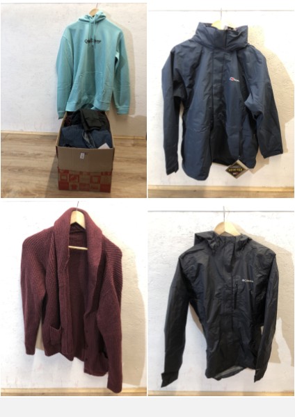 Lot 143  
            Edinburgh SR24 - Delivery Only 

                
1 X BOX OF CLOTHING TO INCLUDE BERGHAUS JACKET BLUE UK SIZE 16: LOCATION - B RACK