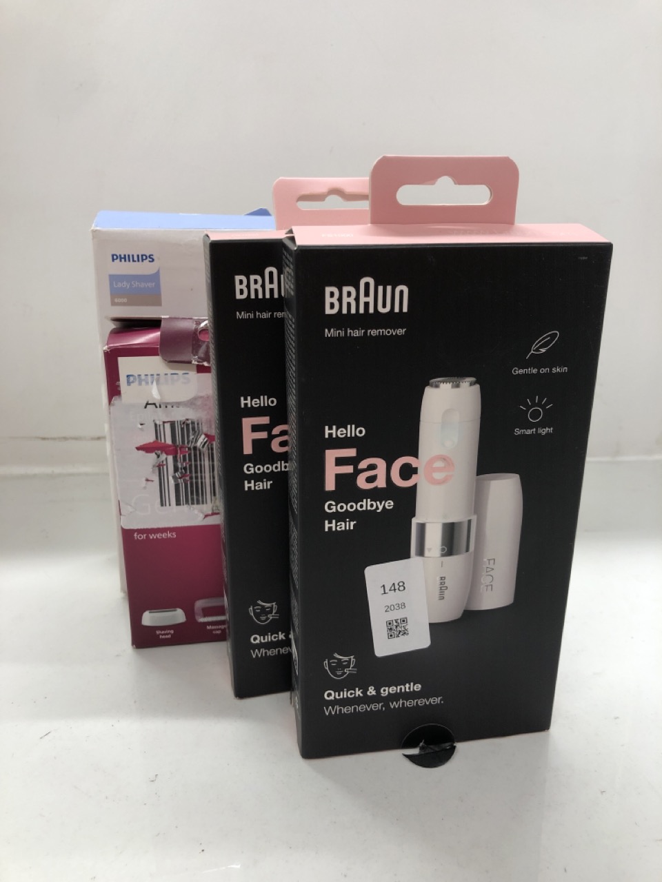 Lot 148  
            Edinburgh SR24 - Delivery Only 

                
QUANTITY OF HEALTH & BEAUTY ITEMS TO INCLUDE BRAUN FACE MINI HAIR REMOVER FS1000,...
