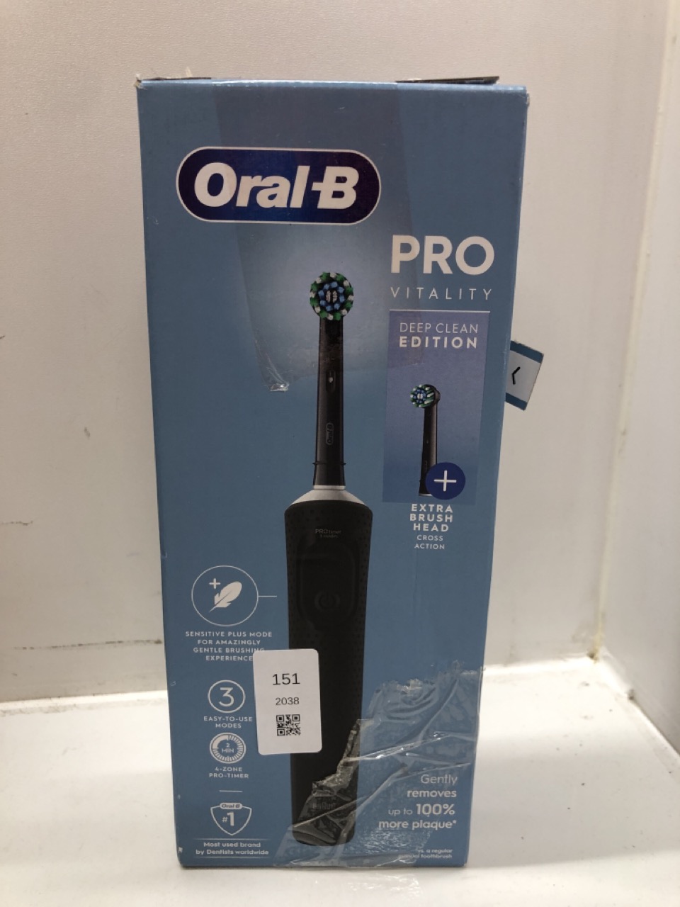 Lot 151  
            Edinburgh SR24 - Delivery Only 

                
QUANTITY OF HEALTH & BEAUTY ITEMS TO INCLUDE ORAL-B VITALITY PRO ELECTRIC TOOTHBR...
