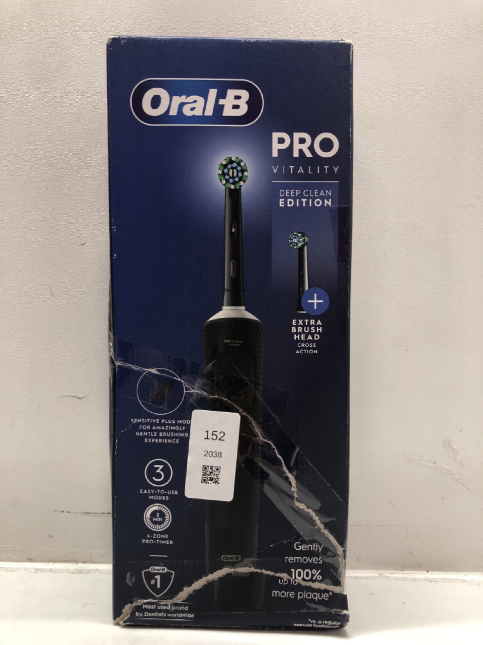 Lot 152  
            Edinburgh SR24 - Delivery Only 

                
QUANTITY OF HEALTH & BEAUTY ITEMS TO INCLUDE ORAL-B VITALITY PRO ELECTRIC TOOTHBR...