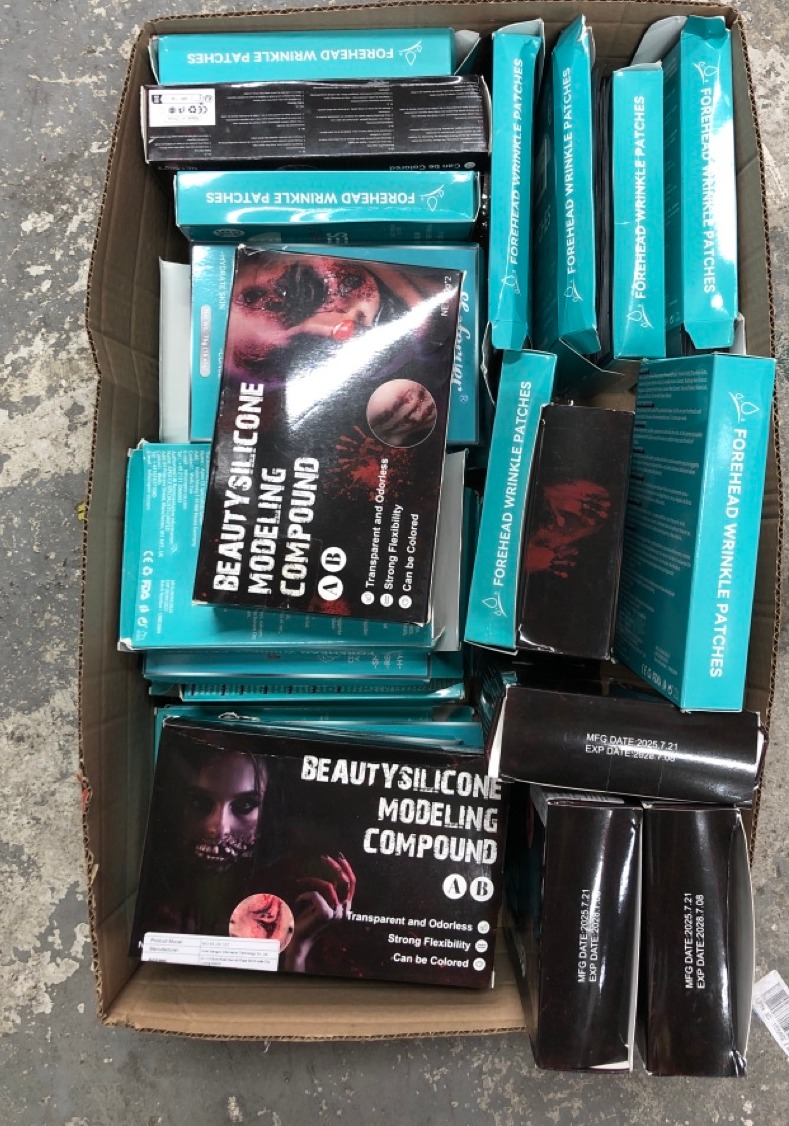 Lot 169  
            Edinburgh SR24 - Delivery Only 

                
QUANTITY OF GENERAL ITEMS TO INCLUDE BEAUTY SILICONE MODELLING COMPOUND: LOCATION...