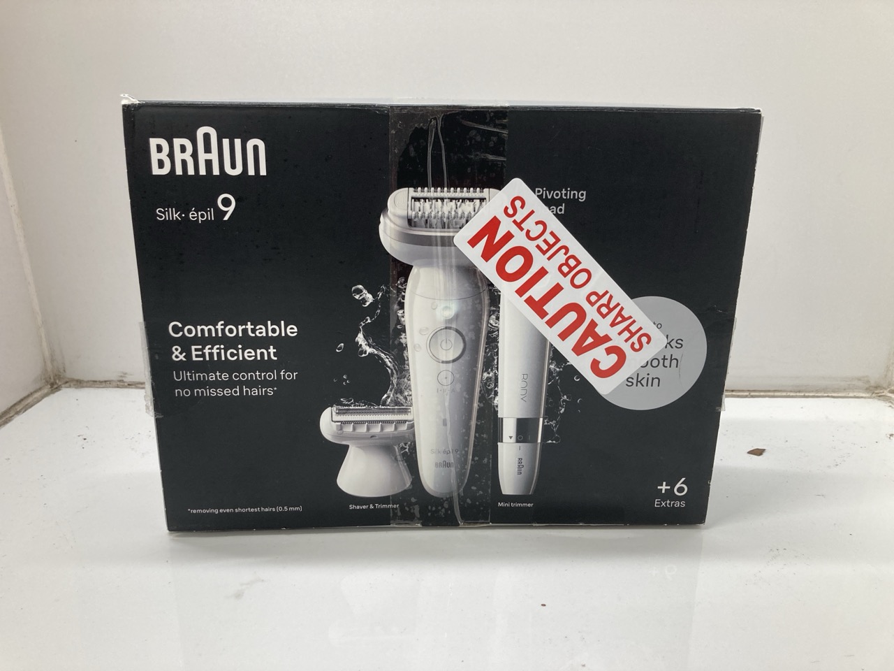 Lot 195  
            Edinburgh SR24 - Delivery Only 

                
BRAUN SILK-ÉPIL 9, EPILATOR WITH PIVOTING HEAD FOR EASY HAIR REMOVAL, WET & DRY, ...
