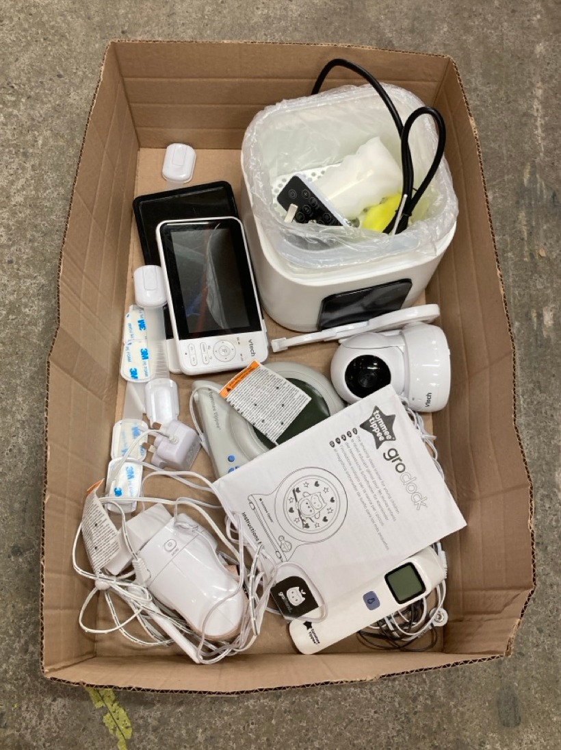 Lot 219  
            Edinburgh SR24 - Delivery Only 

                
QUANTITY OF BABY & TODDLER ITEMS TO INCLUDE VTECH MODEL VM924: LOCATION - C RACK