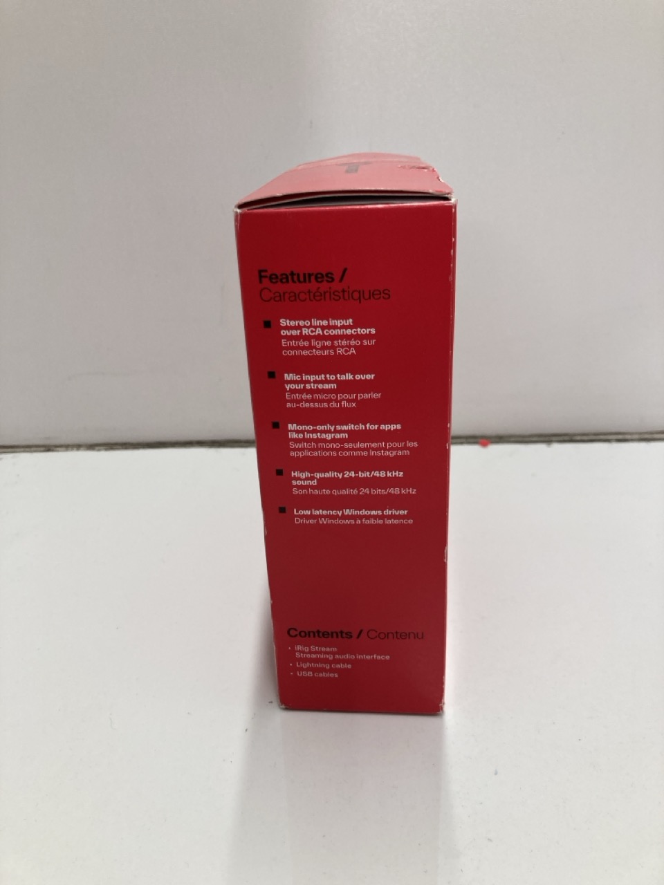 Lot 244  
            Edinburgh SR24 - Delivery Only 

                
IK MULTIMEDIA I RIG STREAM AUDIO INTERFACE : LOCATION - D RACK