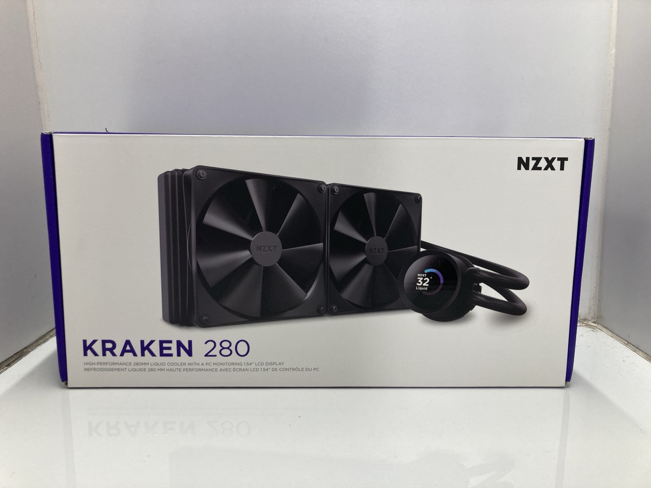 Lot 245  
            Edinburgh SR24 - Delivery Only 

                
NZXT KRAKEN 280 - RL-KN280-B1-280MM AIO CPU LIQUID COOLER - CUSTOMIZABLE 1.54" SQ...