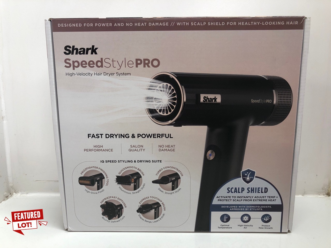 Lot 25  
            Edinburgh SR24 - Delivery Only 

                
SHARK SPEEDSTYLE PRO HAIR DRYER, HIGH PERFORMANCE HIGH-VELOCITY HAIR DRYER FOR AL...