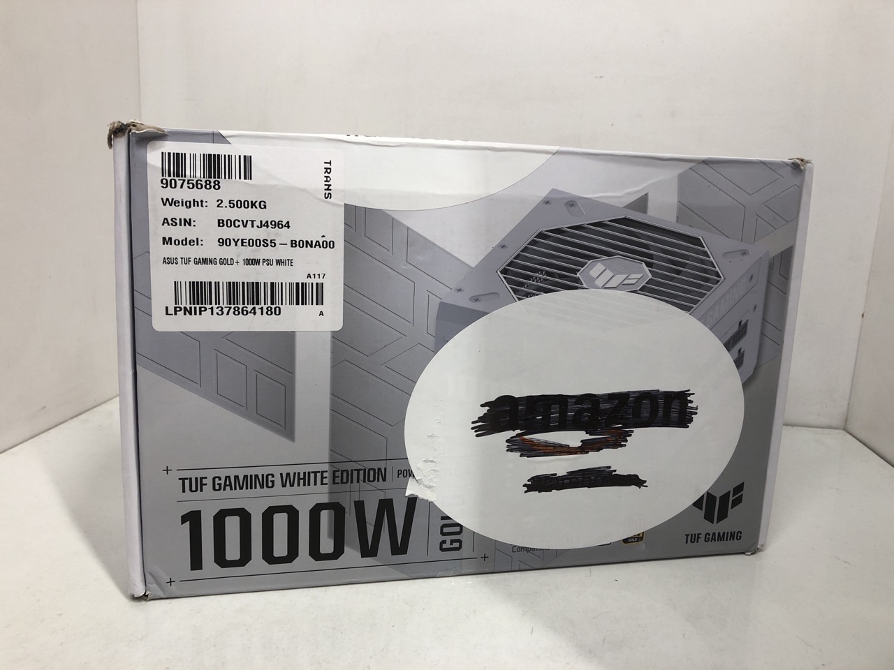 Lot 281  
            Edinburgh SR24 - Delivery Only 

                
TUF GAMING WHITE EDITION 1000W GOLD POWER SUPPLY : LOCATION - E RACK